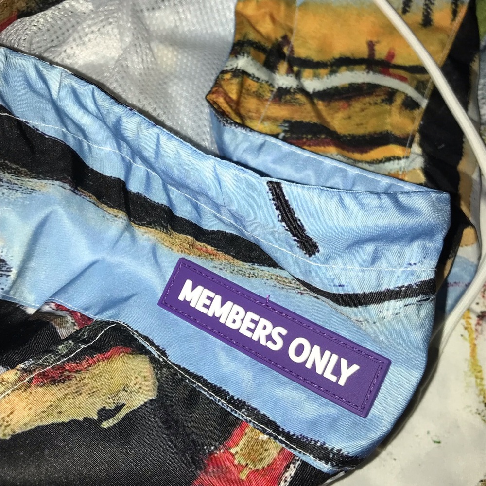 Members Only X Jean-Michel Basquiat Windbreaker Jacket NWT - Picture 6 of 7